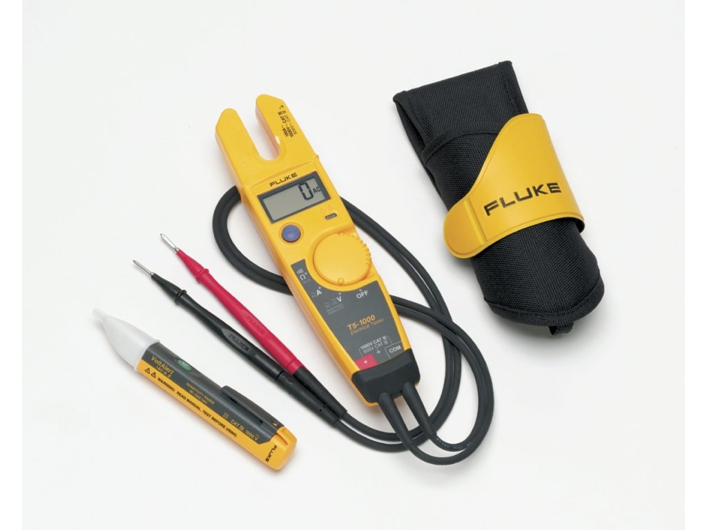Fluke T5-H5-1AC KIT/US Voltage, Continuity and Current Tester Kit with Holster