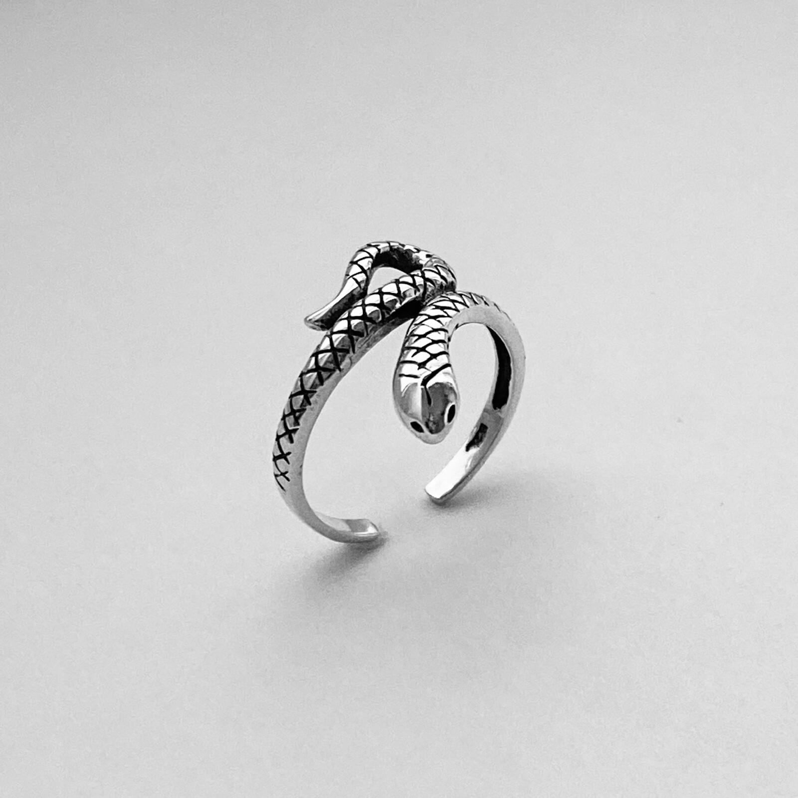 Sterling Silver Snake Toe Ring, Silver Rings, Midi Ring, Snake Ring