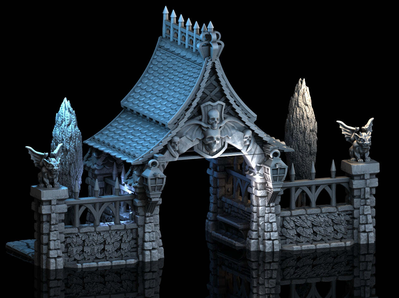 Adrian-3DP4U - Lychgate - 28mm