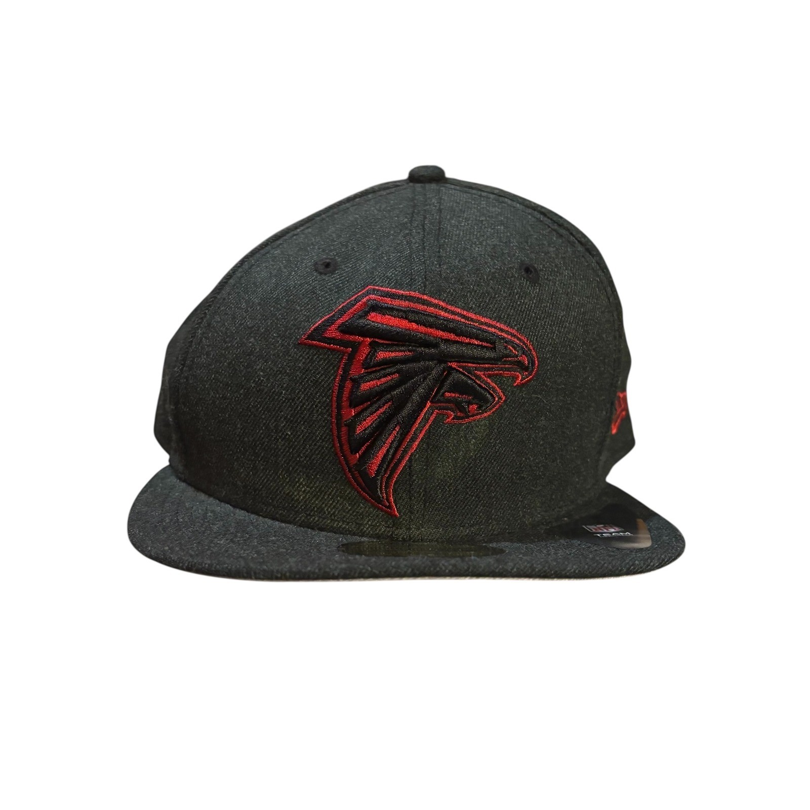 New Era Atlanta Falcons NFL Heather Bold 59FIFTY Fitted Hat Size 7 5/8 Gray Red