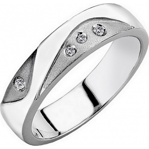 Hot Diamonds DR103 Cascade Silver and Diamond Ring - Choice of Sizes