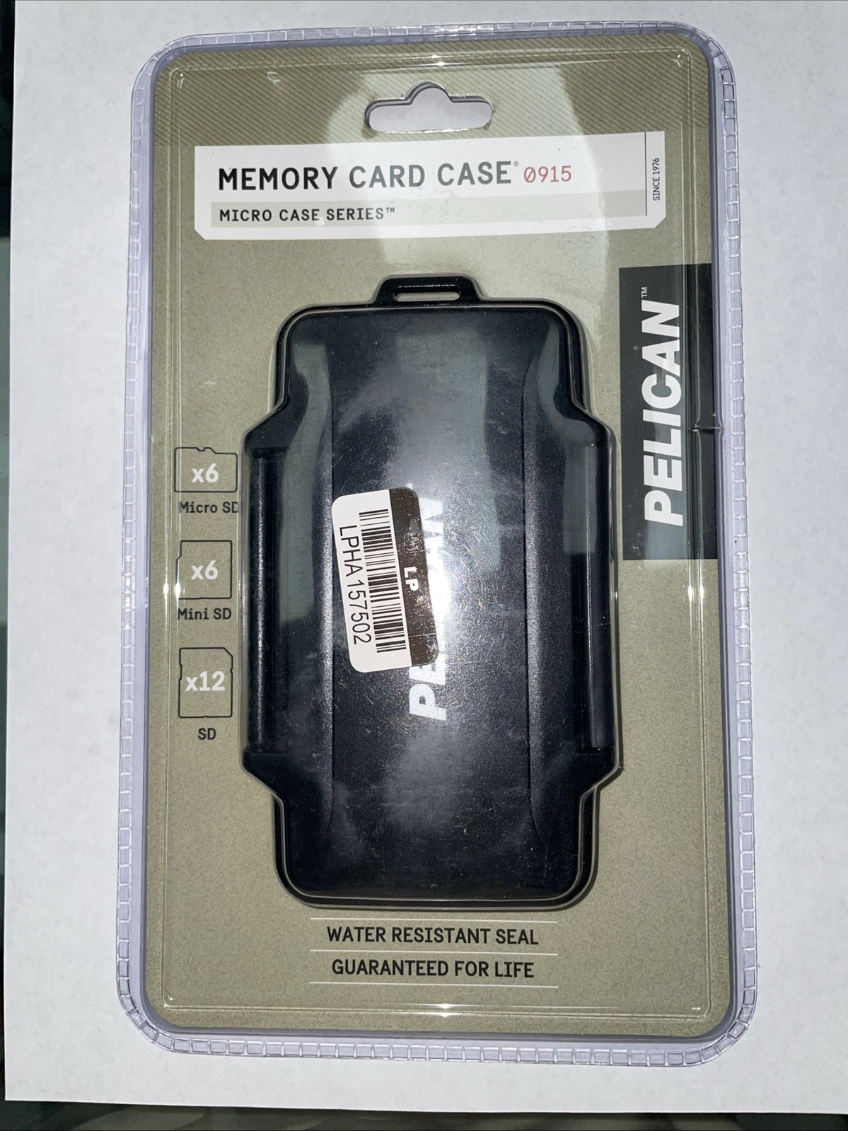 NEW Pelican SD Memory Card Case Micro Case Series 0915 - Water Resistant