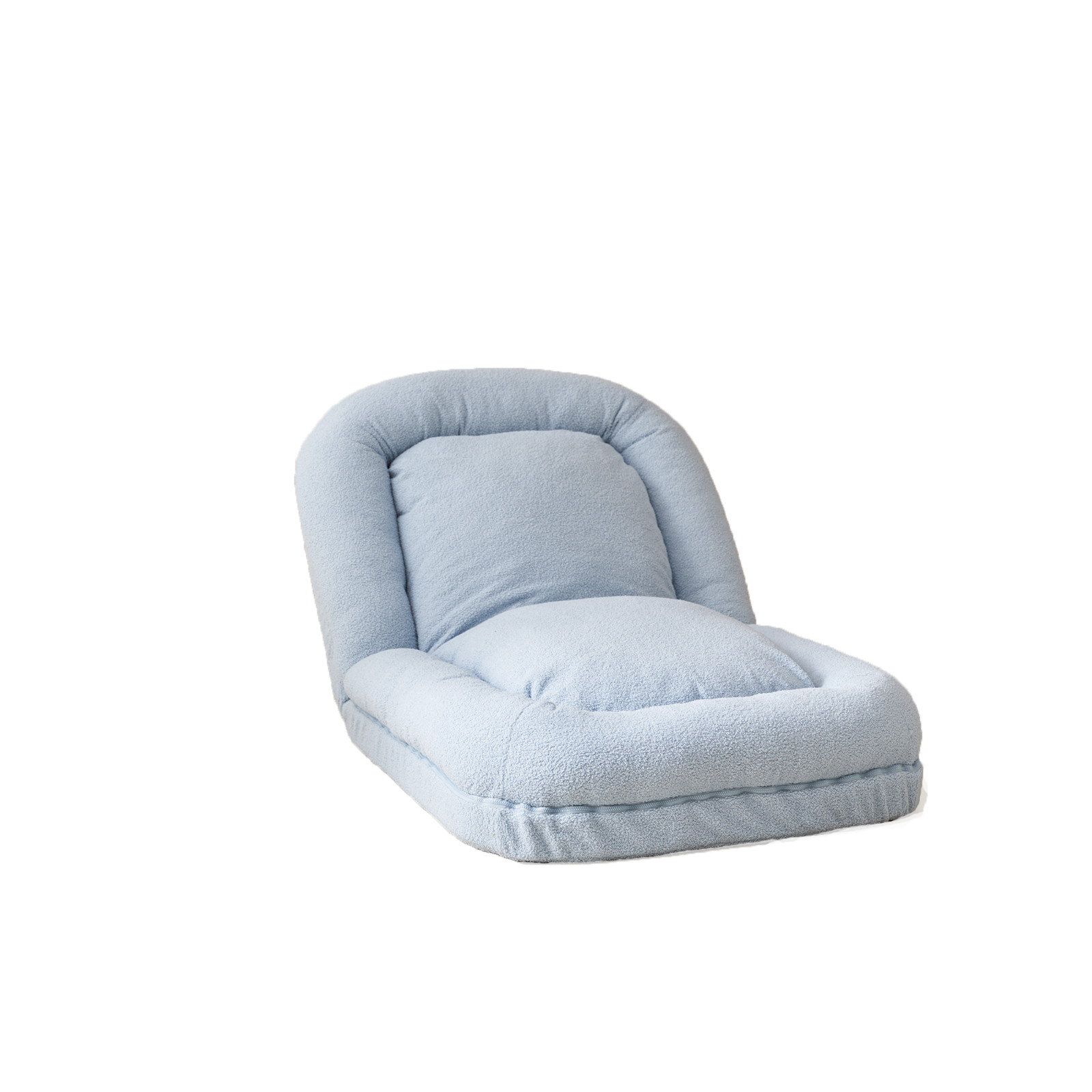 Triple Fold Down Sofa Bed,Blue