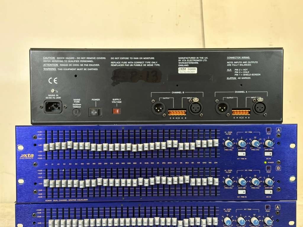 XTA GQ600 DUAL CHANNEL GRAPHIC EQUALIZER #7319 (ONE) THS