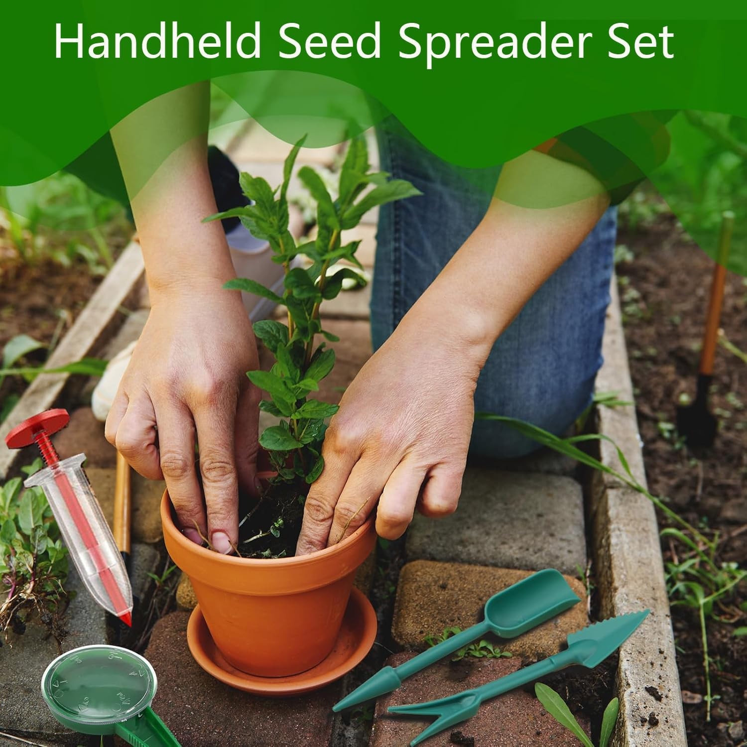 17 PCS Mini Seed Spreader, New Gardening Spreaders, Sowing Gerrn