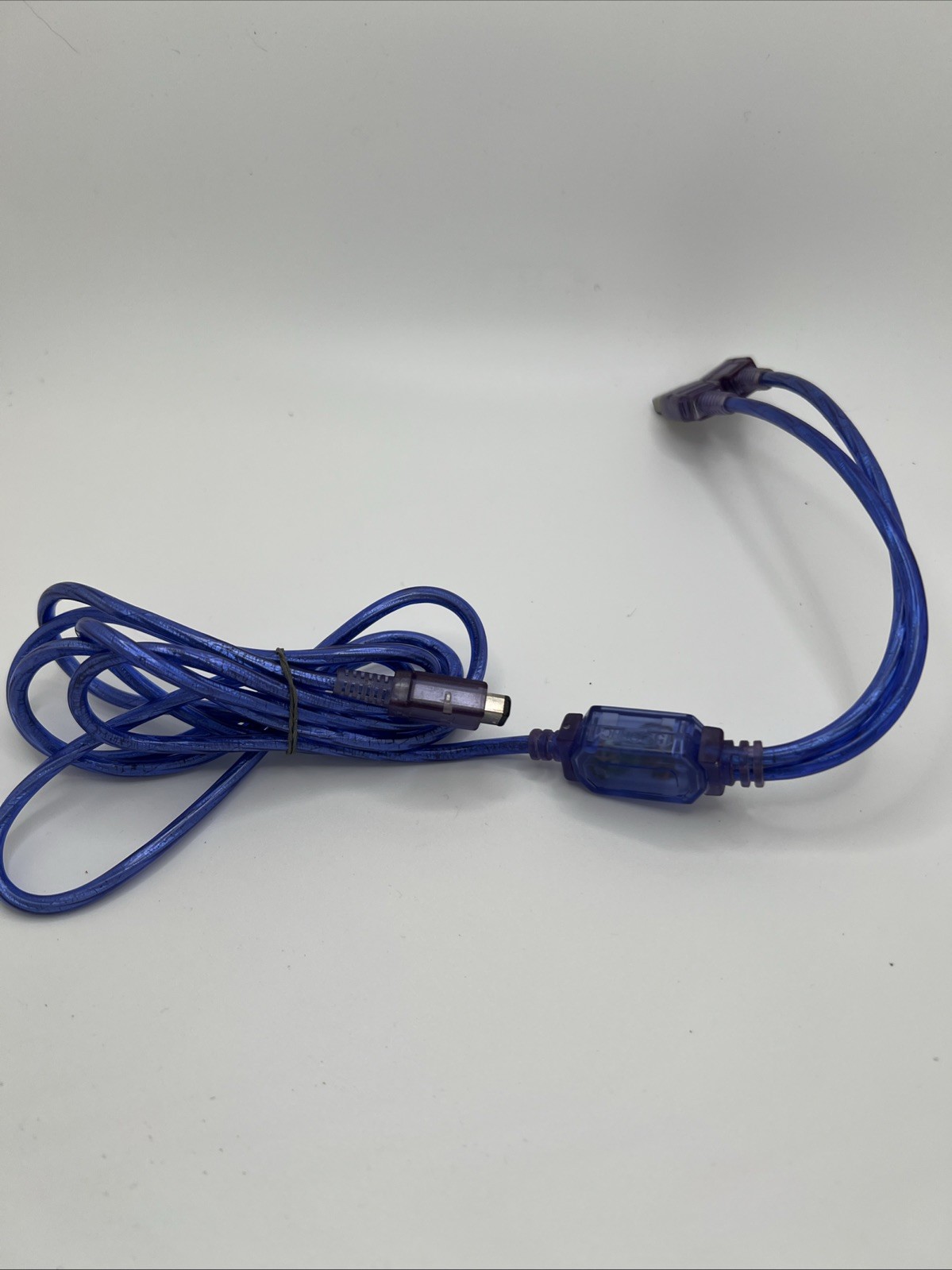 Intec semi-transparent Link Cable For Nintendo Game Boy Advance GBA Blue /Purple