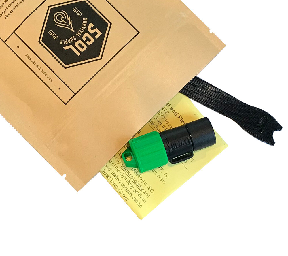 Mk10 LED Finger Light Green Hands Free Military Survival Kit Task Flashlight