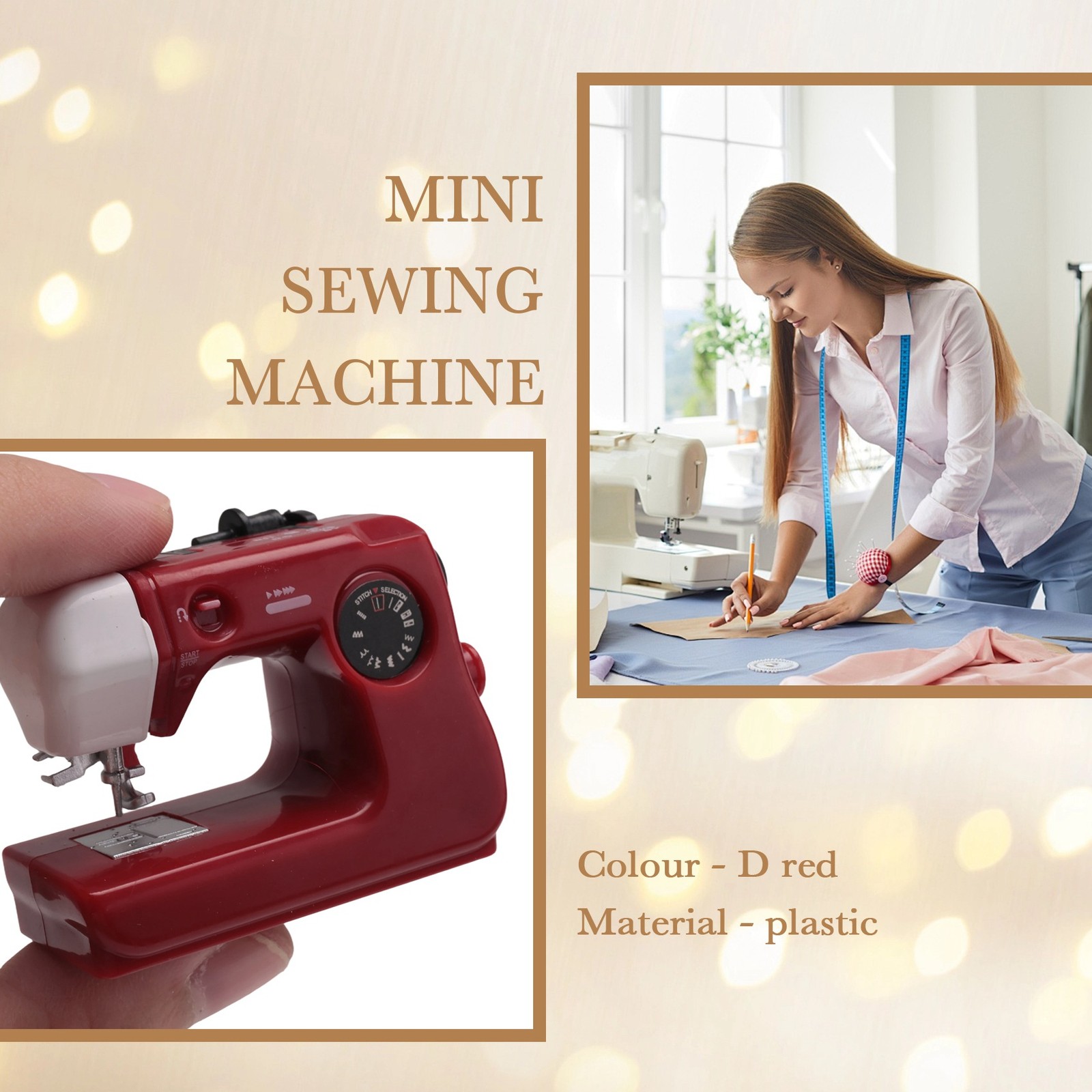 Portable Sewing Machine Sewing Machine Simulation Sewing Machine Ornament9209
