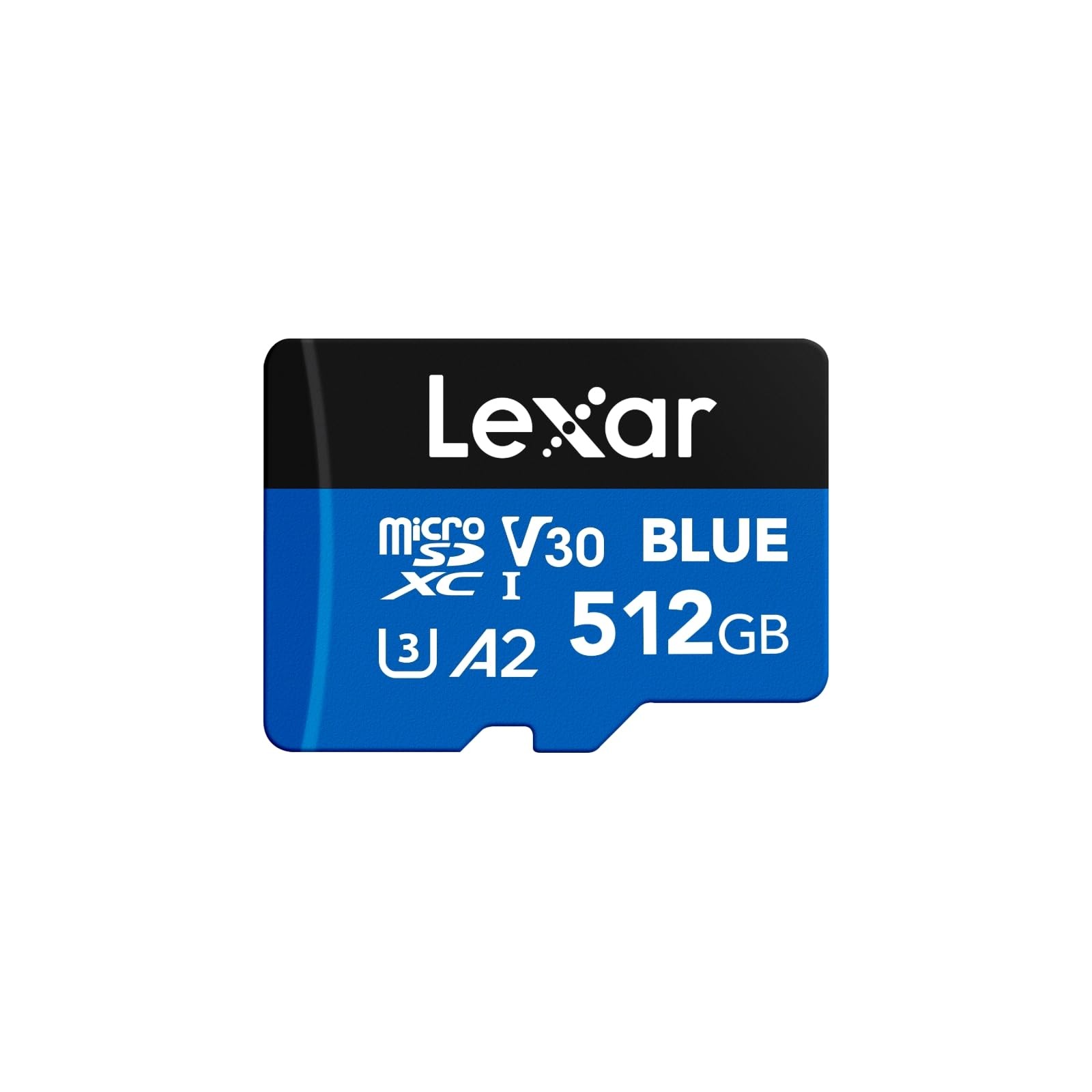 512GB Blue Micro SD Card Up to 160MB/s, microSDXC UHS-I Memory Card with SD Adap