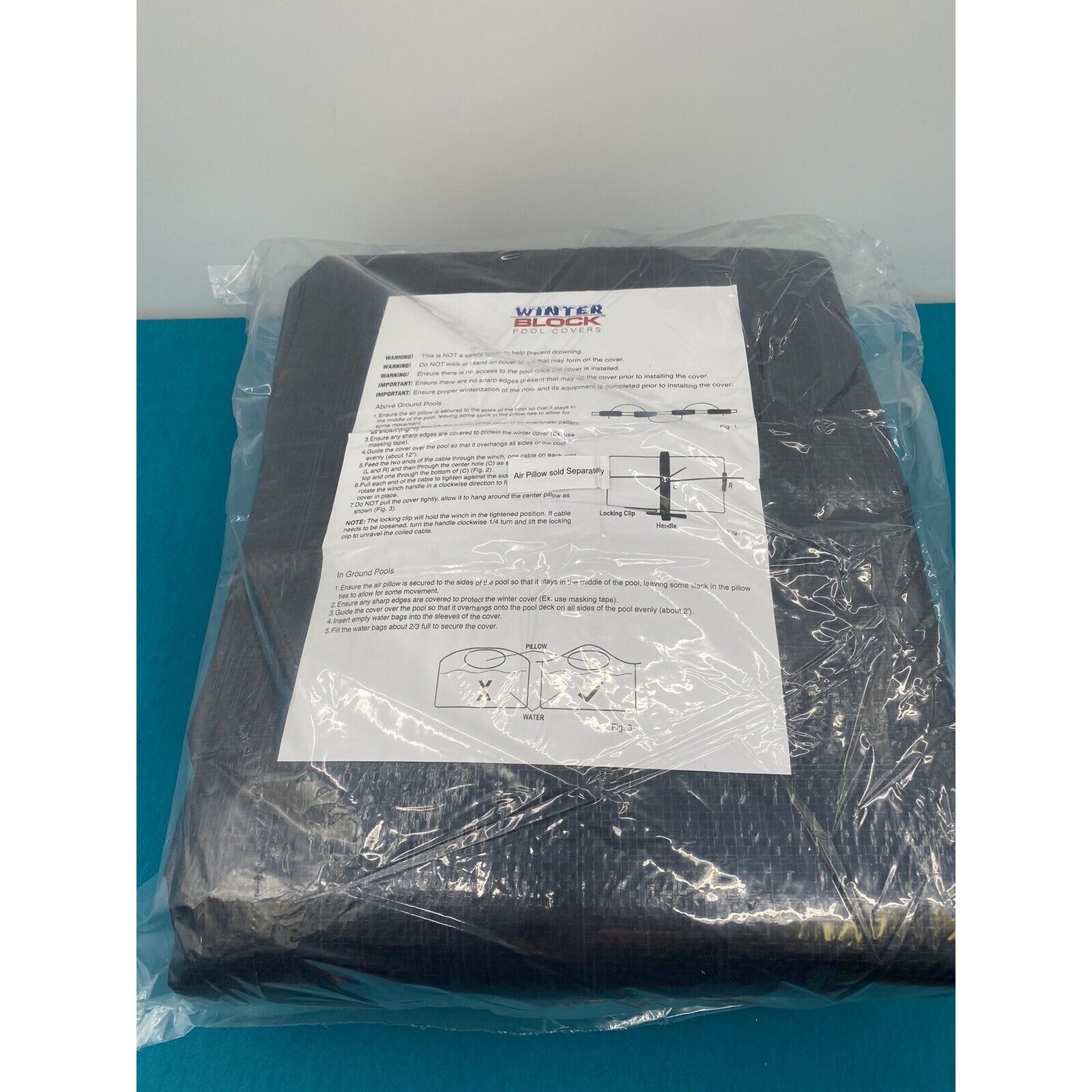 Winter Block Oval Winter Pool Cover, 18' x 33' ft. Above-ground Pool