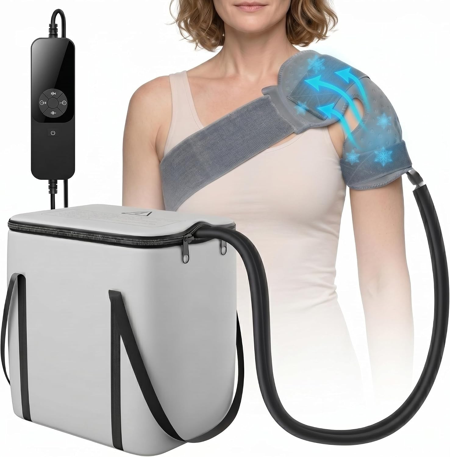 Shoulder Ice Therapy Machine Cryotherapy System 5 Speeds 6 Timers READ Leak