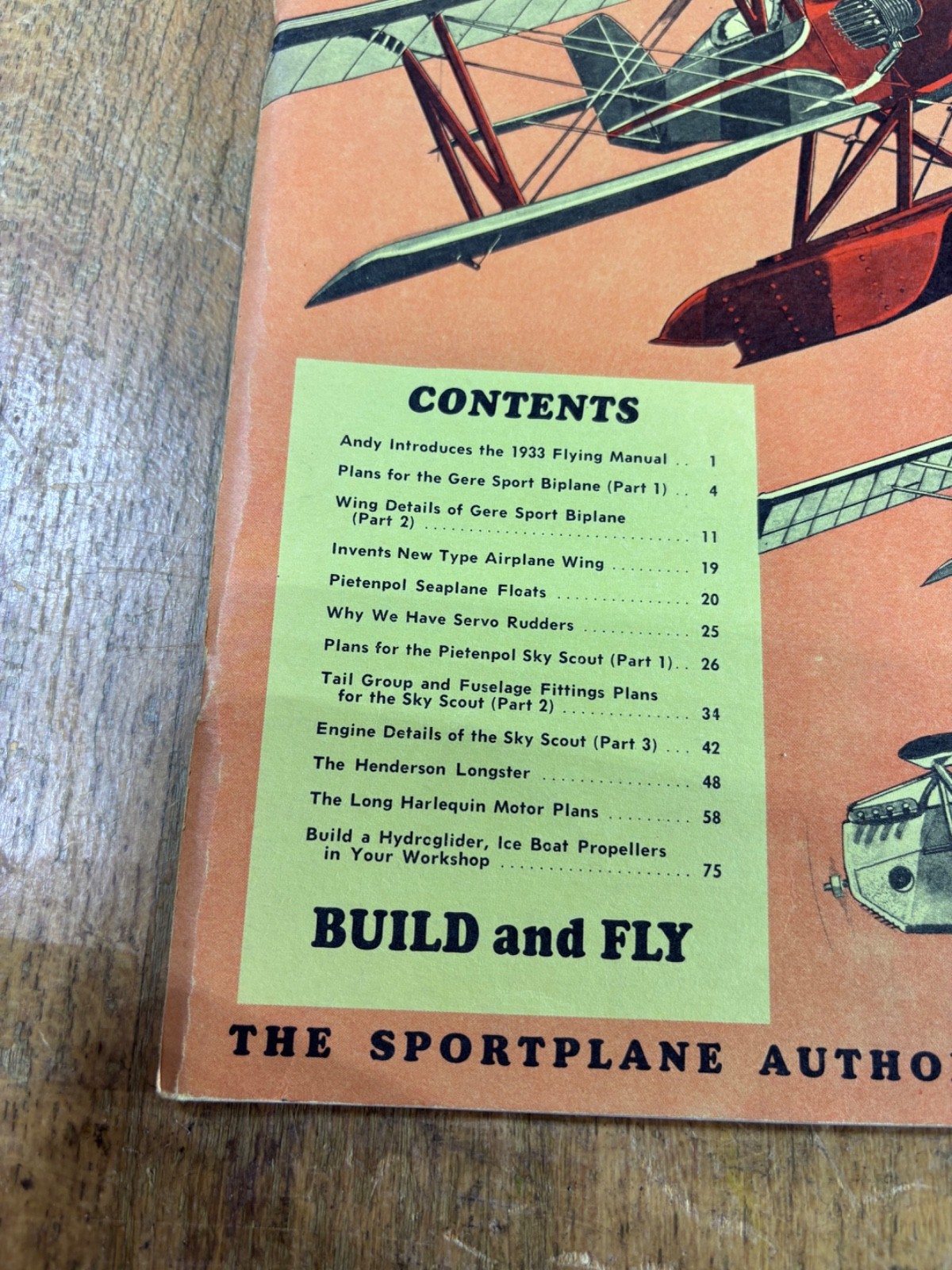 1931, 1933 EAA Flying and Glider Manual 1933 Miscellany