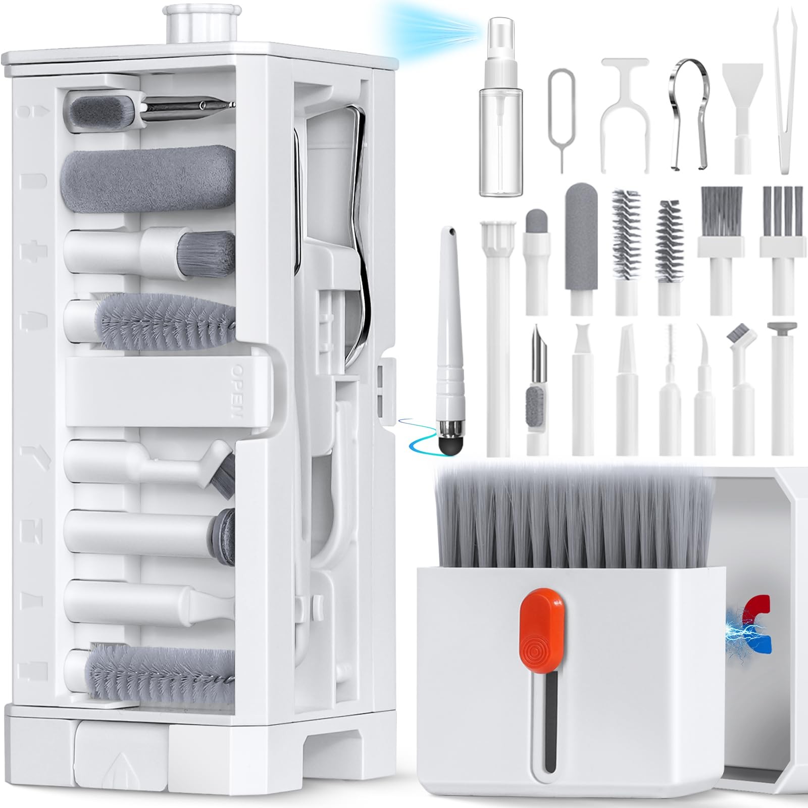 32 in 1 Cell Phone Cleaning kit with Charging Port Cleaner,Stylus Pen,SIM Too...