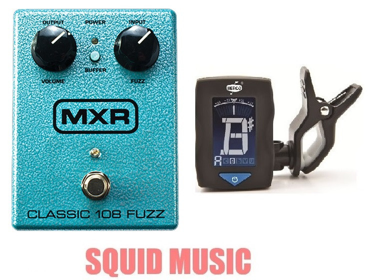 MXR Classic 108 Fuzz M-173 Guitar Effects Pedal M173 ( FREE DUNLOP GUITAR TUNER)