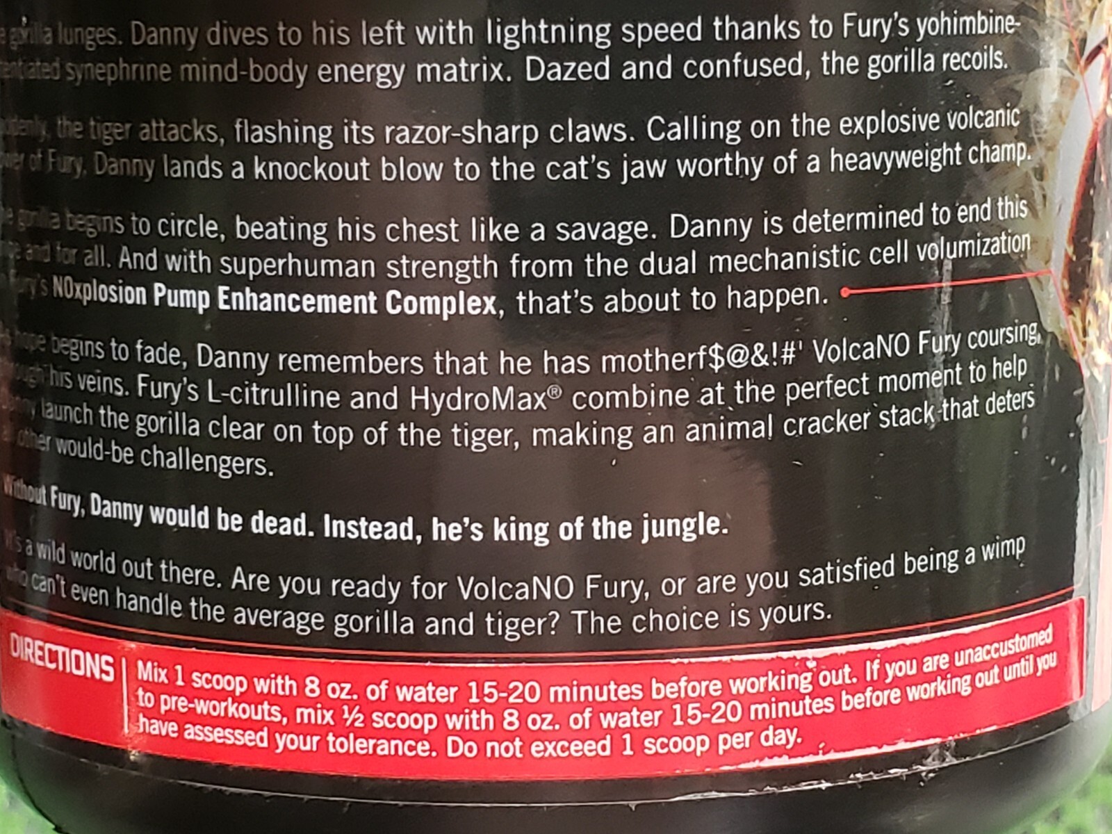 Force Factor - VOLCANO FURY Pre-Workout - Fruit Punch - 30 Serv - Exp 3/2026
