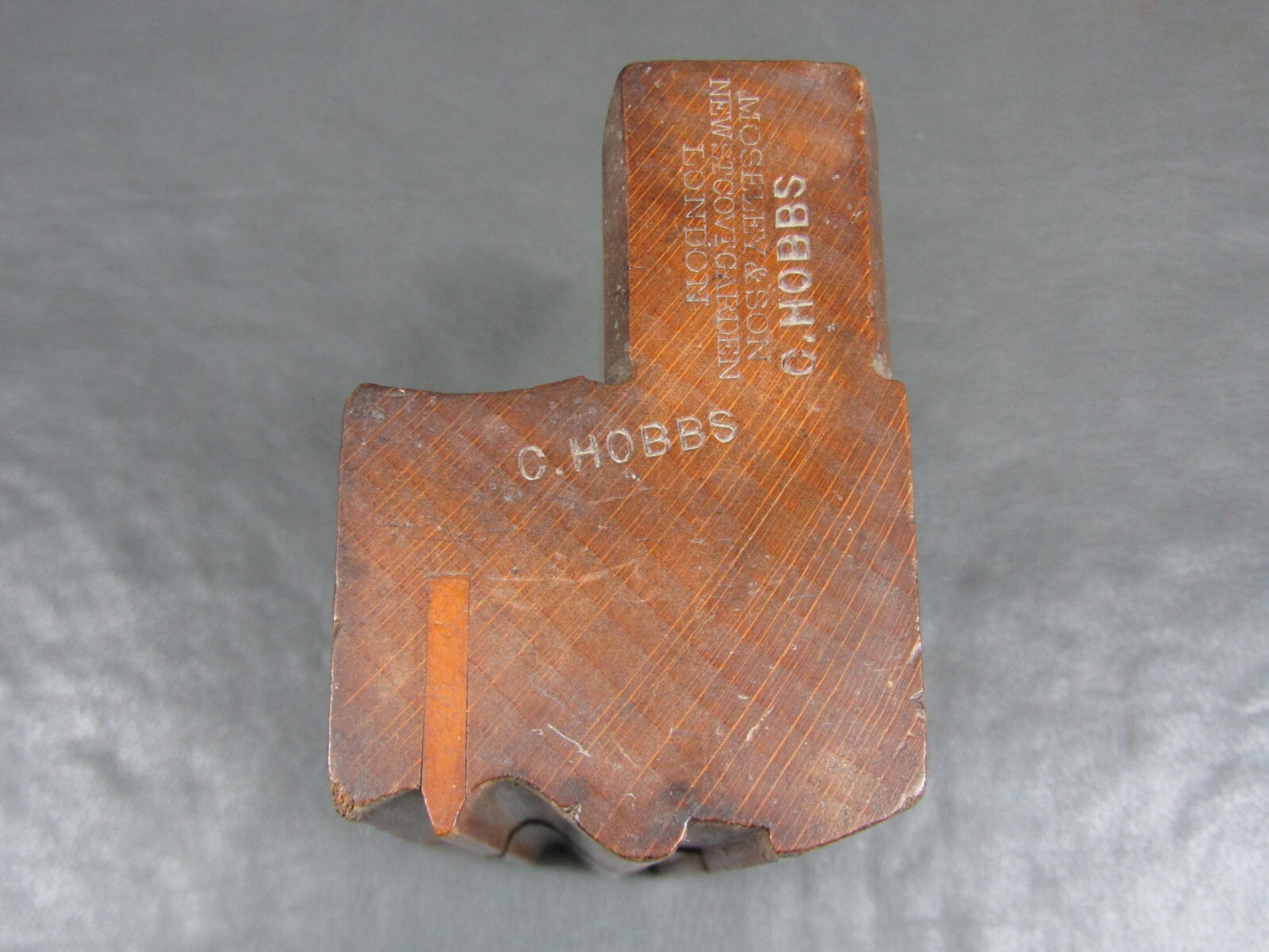 Wooden moulding plane Grecian ogee old tool by Moseley & Son