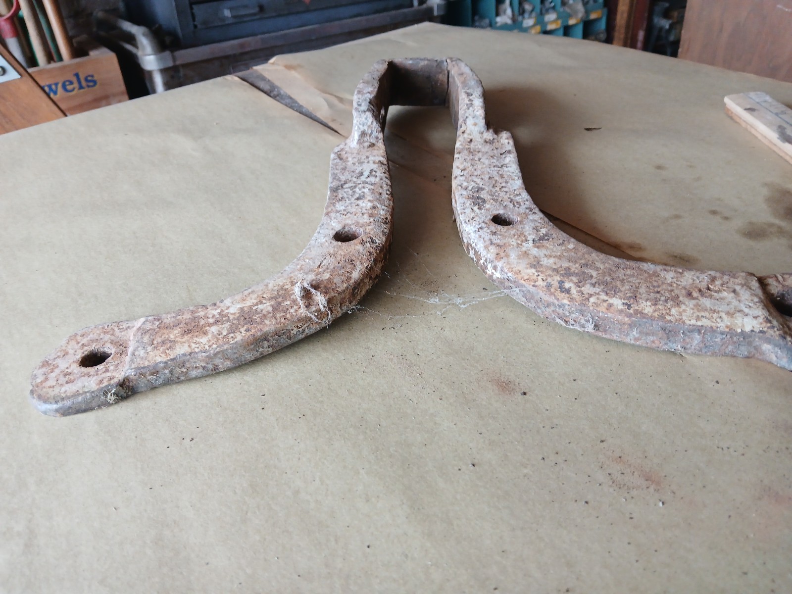 Blacksmith Post vice bracket part base plate clamp Leg Vise Heavy