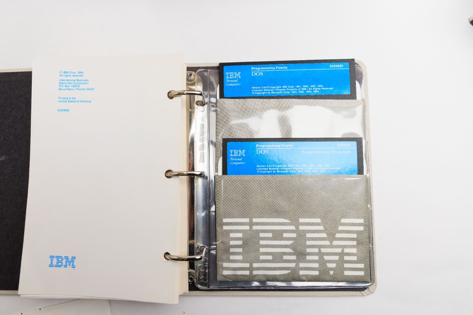 IBM DOS 3.0 DOS Disk Operating System Manuals with Disks First Edition 1984