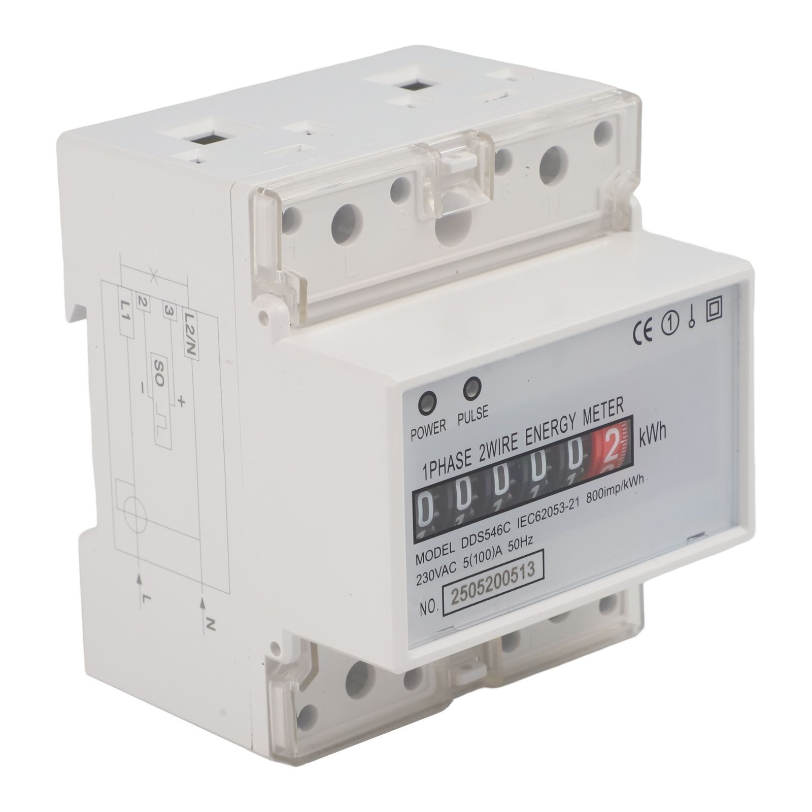 230V Wattmeter Digital Meter 5A 100A for Safe Electrical Systems