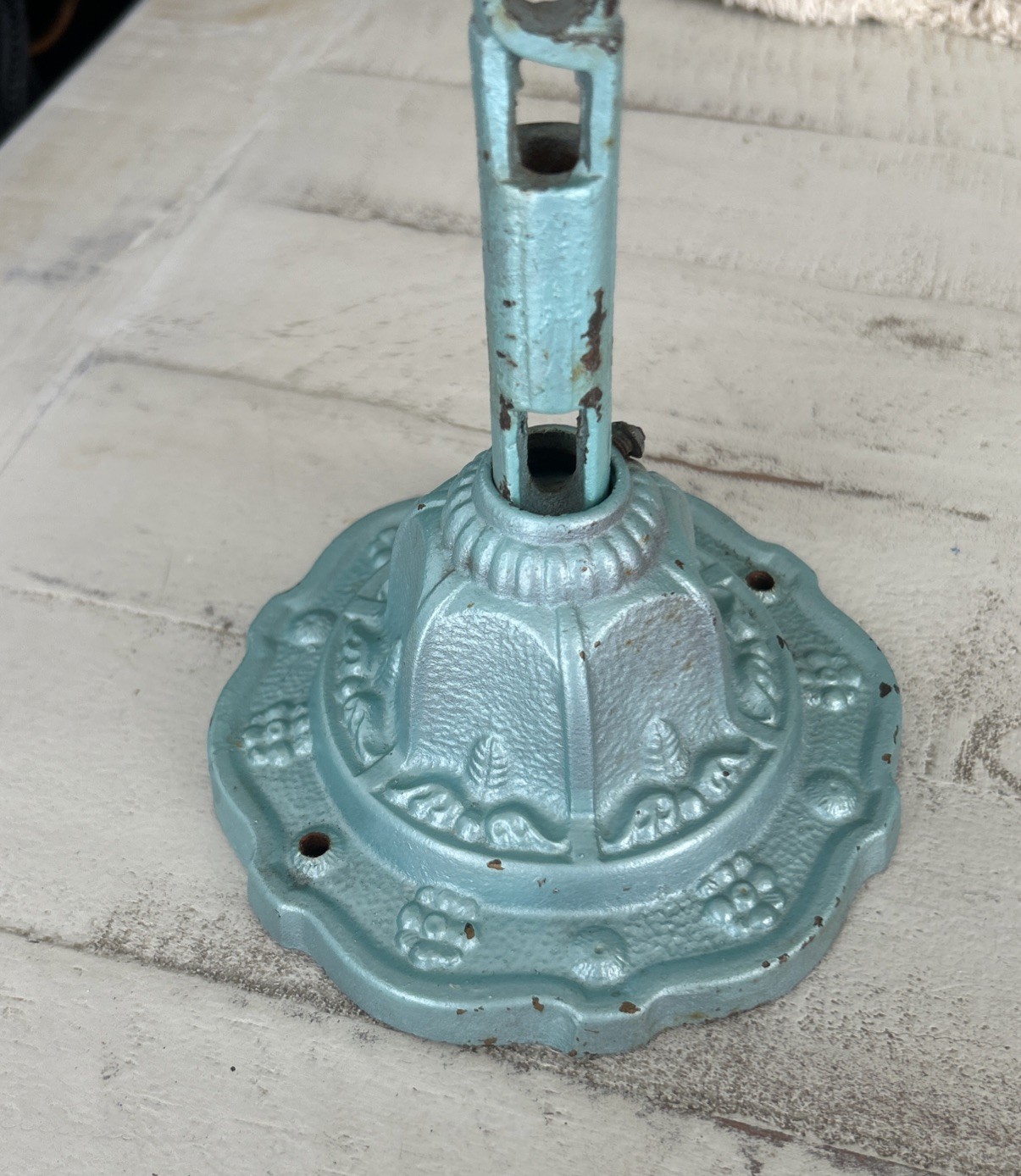 Vintage Antique Ceiling Bracket Chain Loop Ceiling Mount Cast Iron