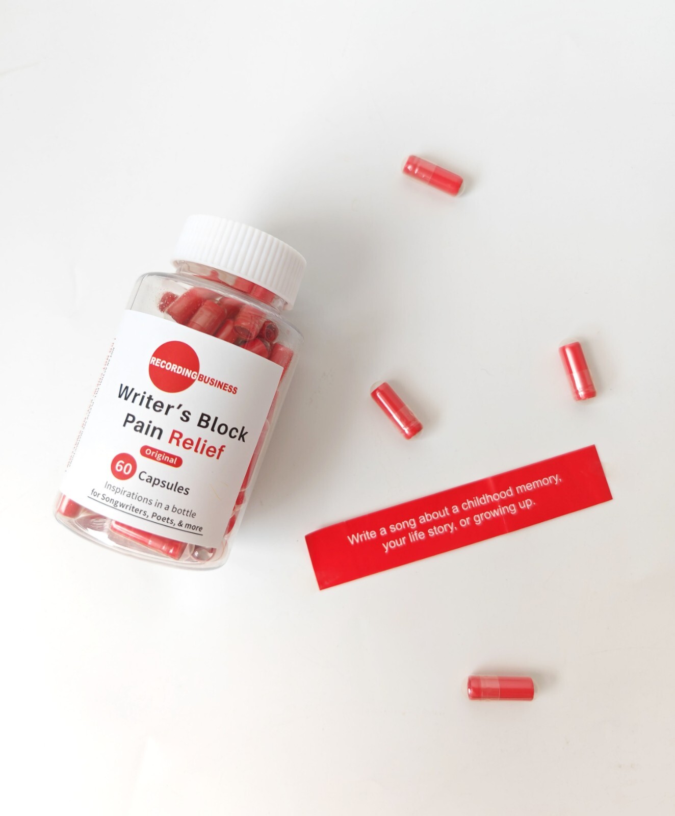 Writer's Block Pain Relief (60 Songwriting Capsules) for Songwriters & Poets