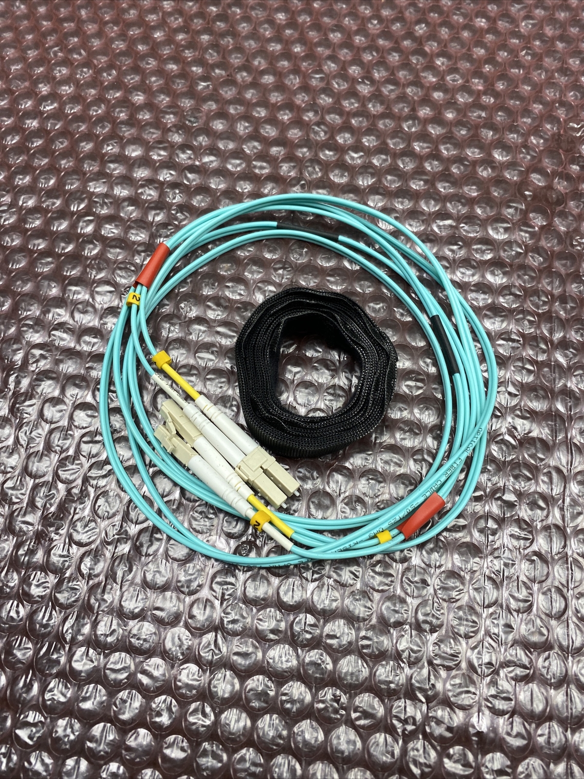 Fiber Optic Cable LC/PC-LC/PC MM 50/125 10Gb 2mm DX PVC 16. 4ft-5M New