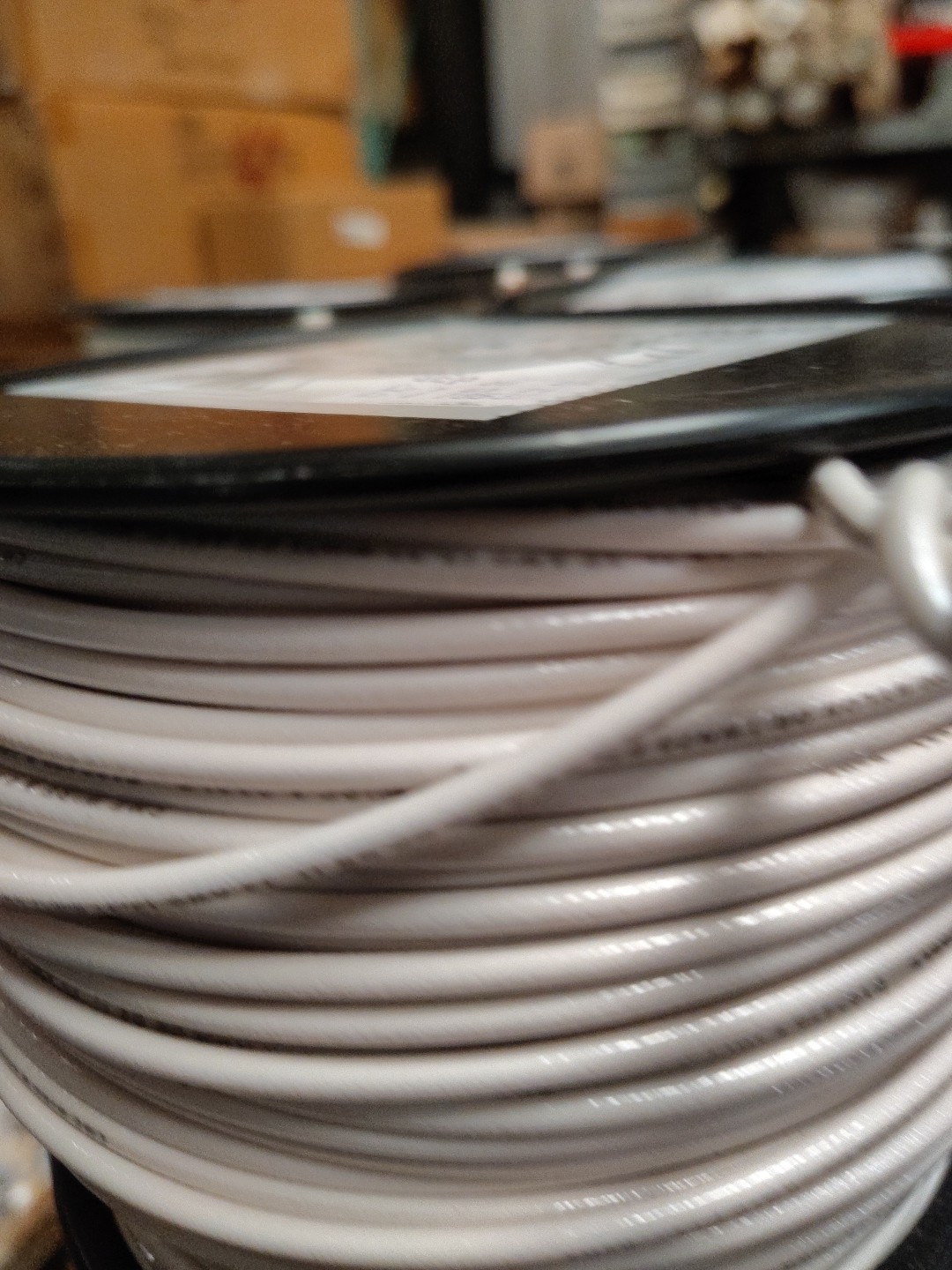 White 12 AWG Solid Copper Wire 500 FT 600V