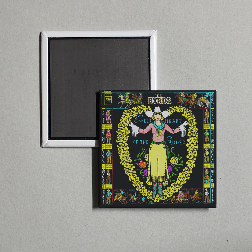 The Byrds - Sweetheart Of The Rodeo Album Cover Locker Fridge Magnet