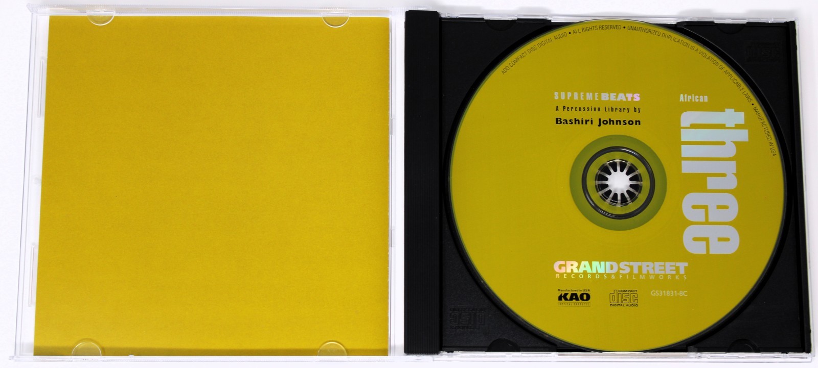 Grand Street Supreme Beats Bashiri Johnson Sound Library/Sampling 4 CD Box Set