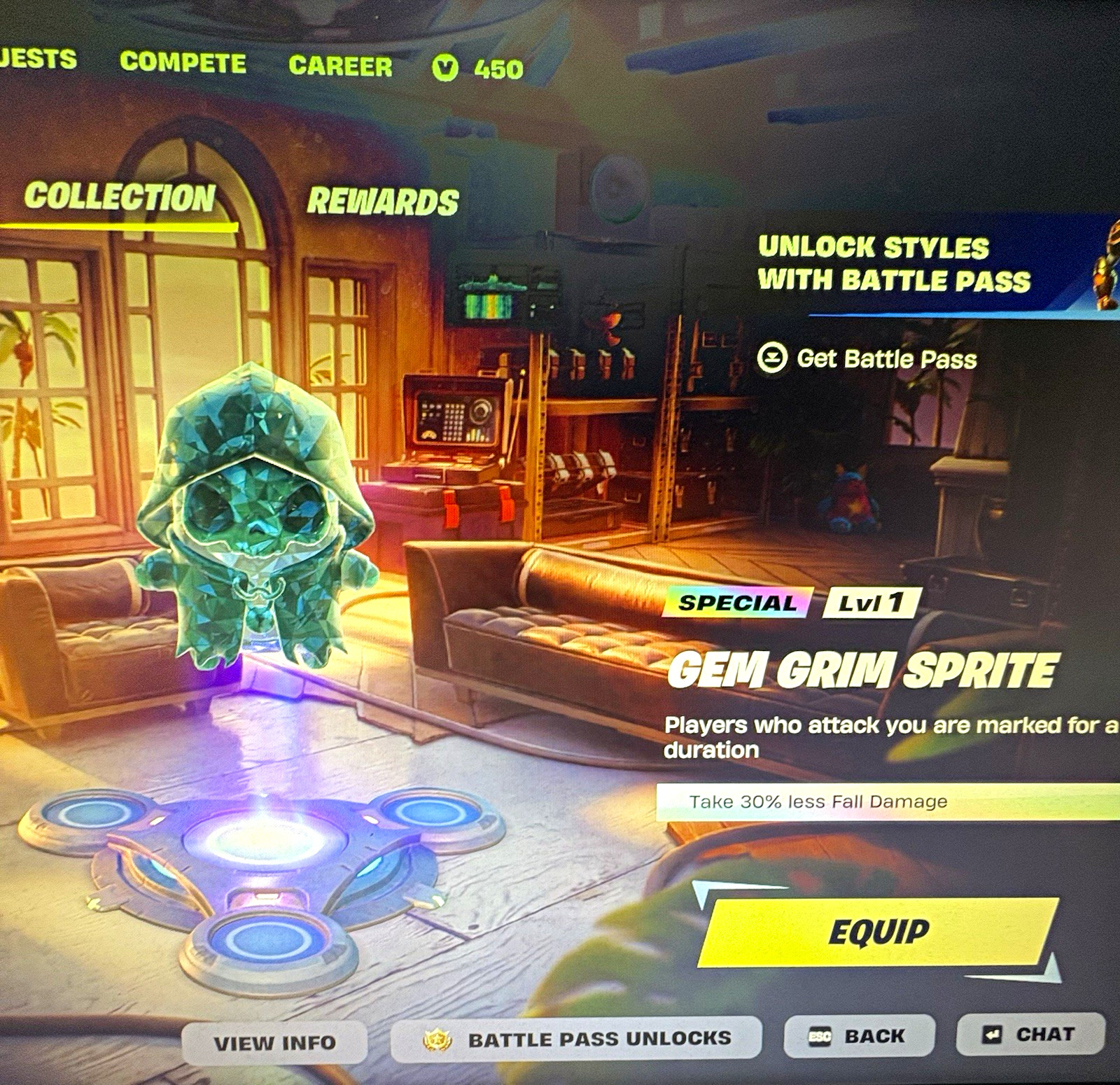 Fortnite Gem Grim 💎Sprite Special Lvl 1 Game Item/ fast delivery⚡️ you keep!