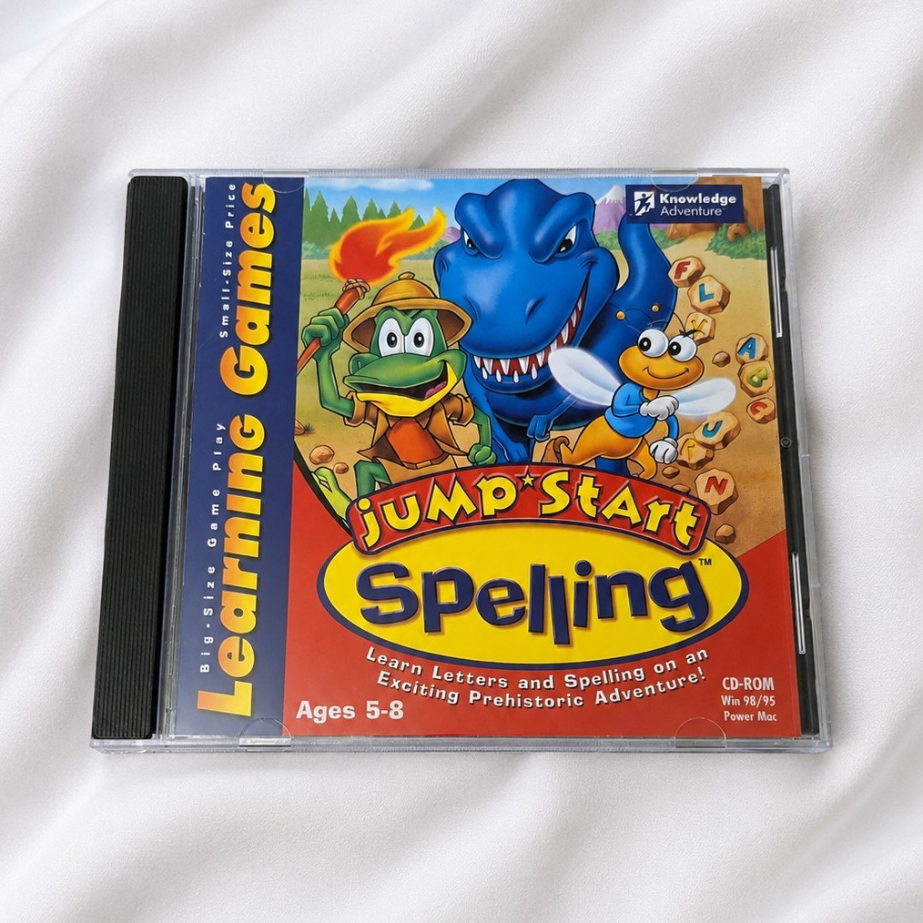 JumpStart Spelling CD-ROM Age5-8 PC Mac Windows 95/98 Knowledge Adventure Tested