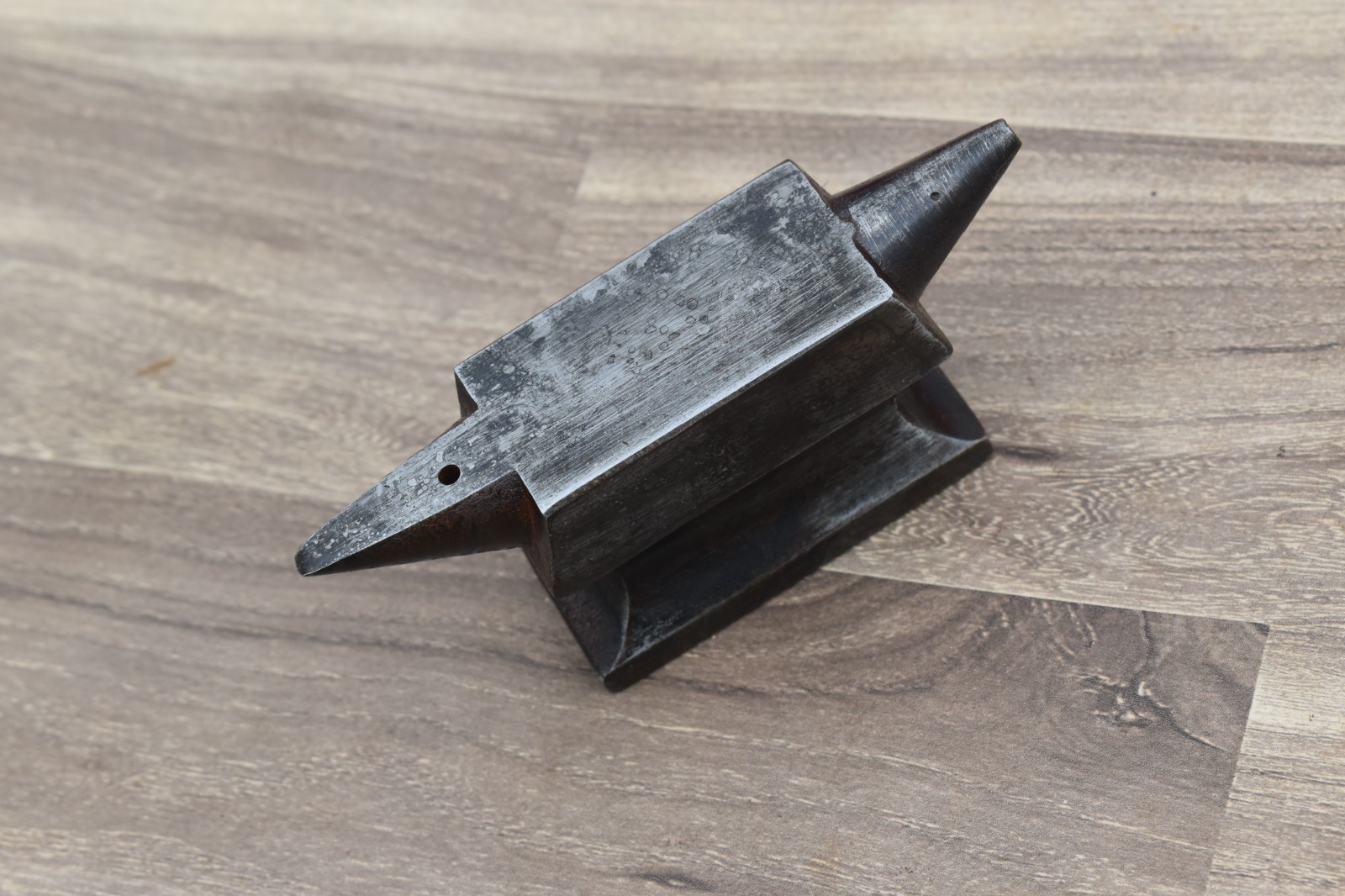 Vintage Old Silversmith blacksmith Double Horn Mini Iron anvil Primitive 20 oz