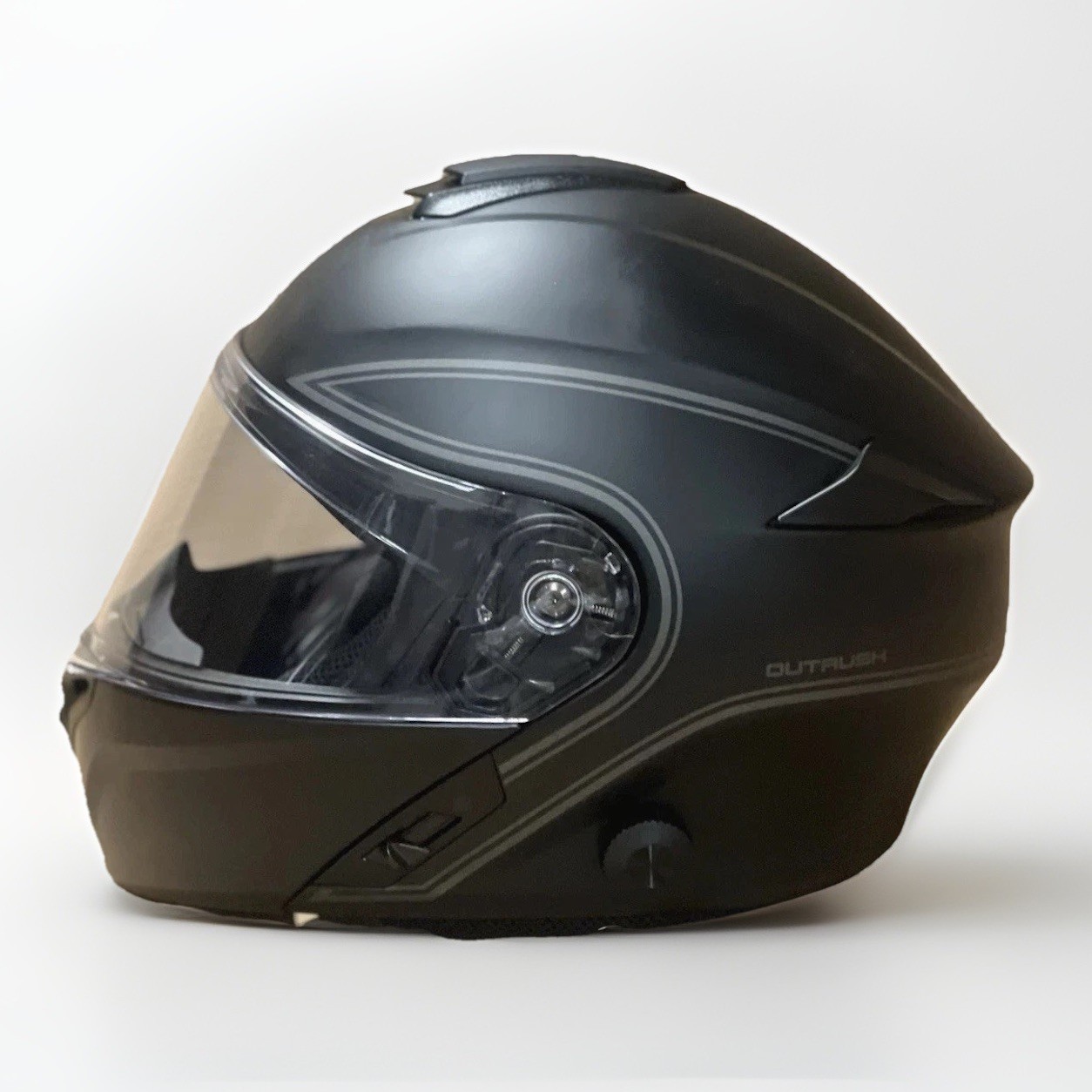 Sena Outrush Helmet Motorcycle Bluetooth Modular Flip-up Black Matte (M)
