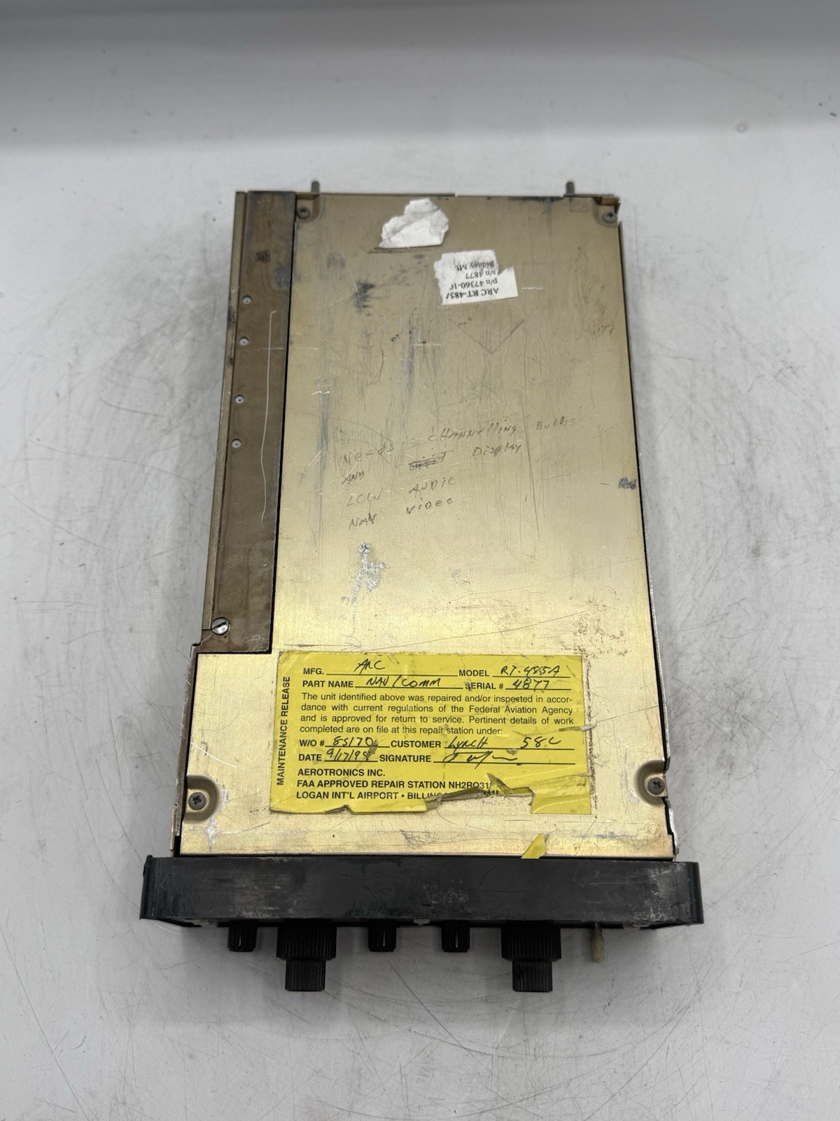ARC RT-485A NAV/COMM P/N 47360-1000 READ