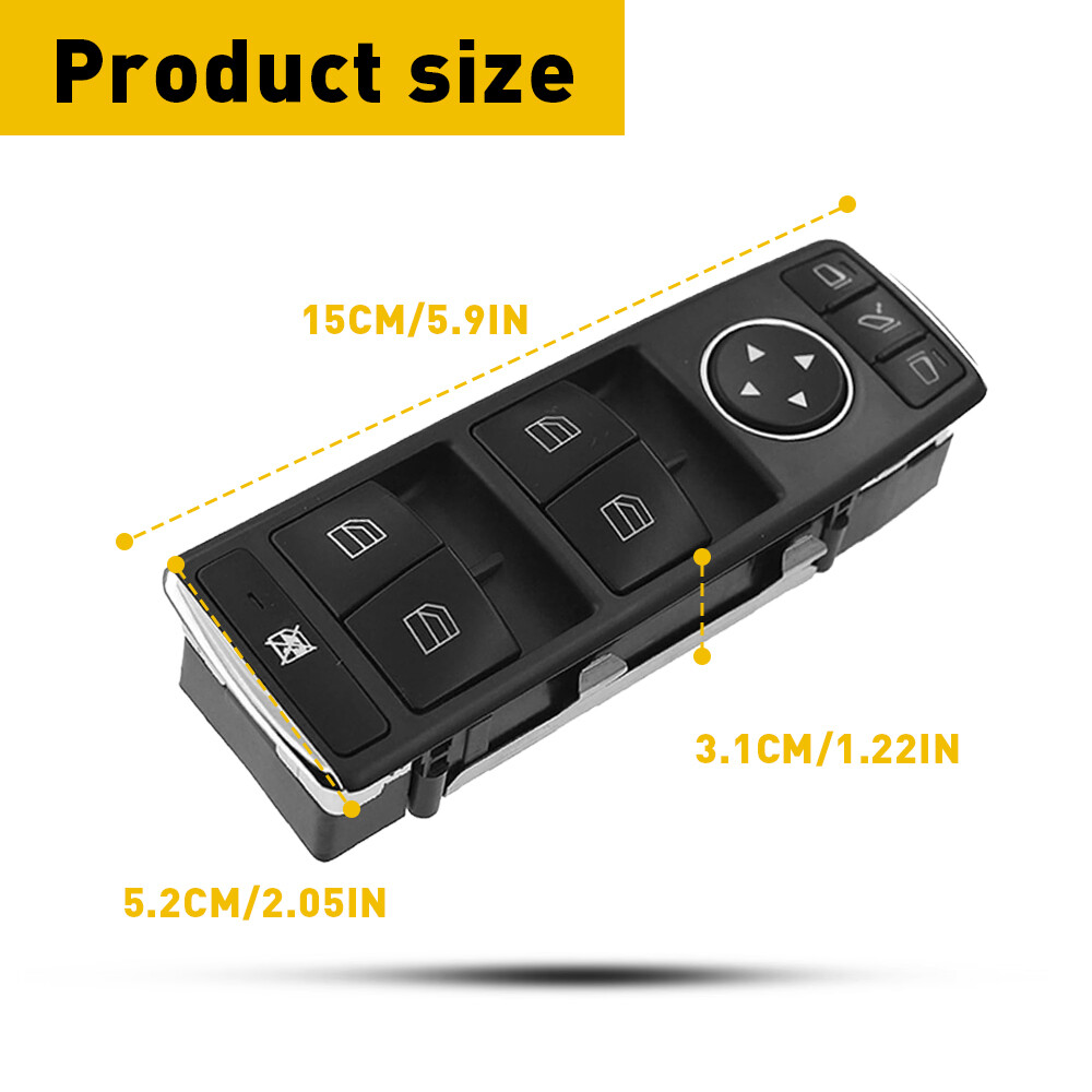 Driver Side Master Power Window Control Switch for Mercedes-Benz GL ML A250 B250