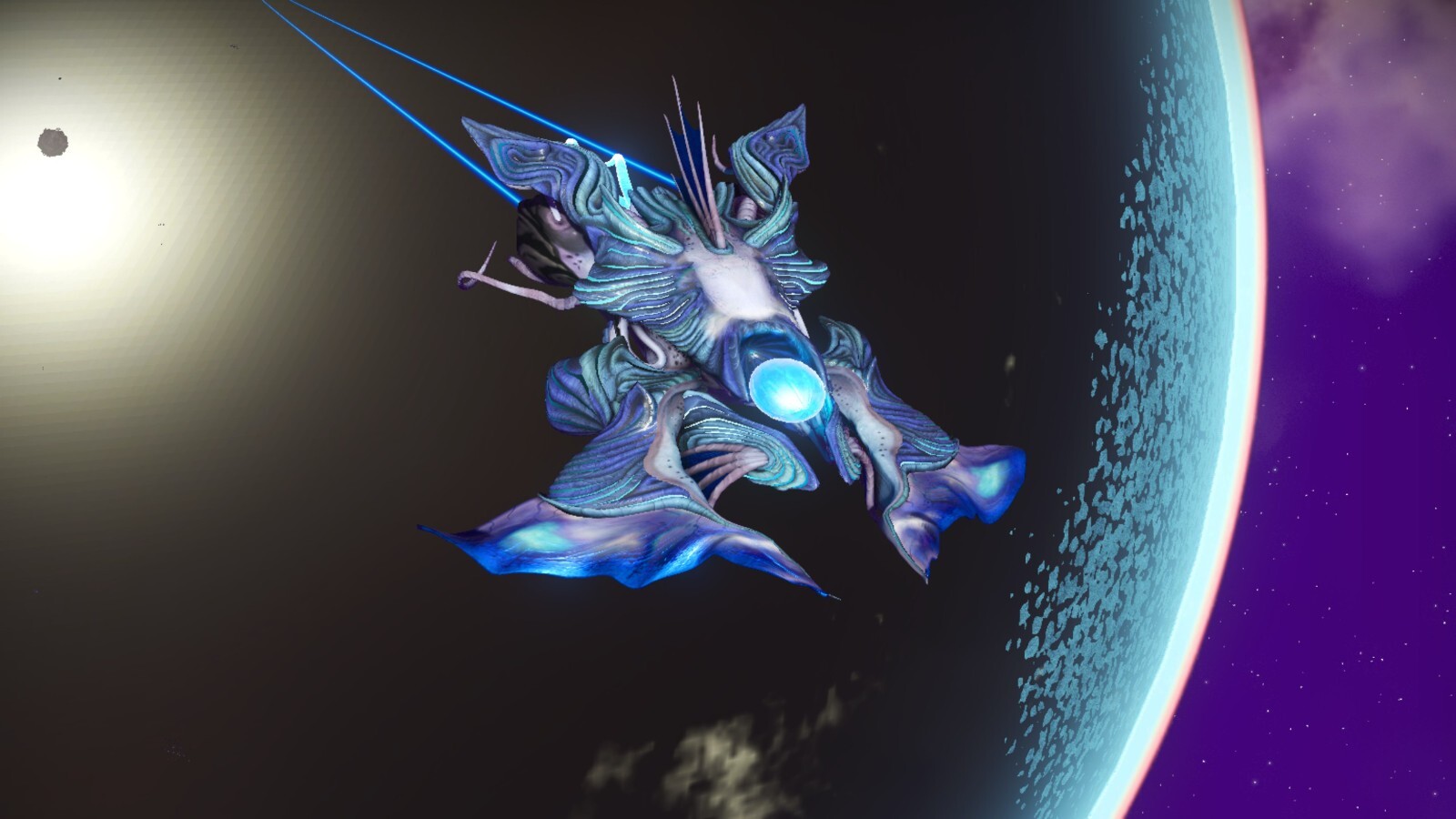 No Mans Sky - The Wraith + Upgrades and Storage - Living fighter ship