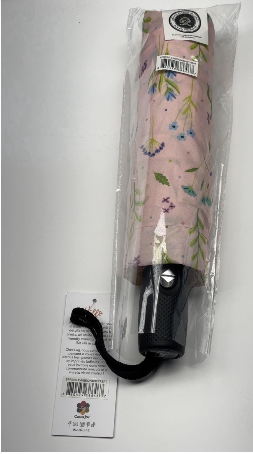 2026 LUG SPRING BOX Umbrella! NWT SPRINKLE in MEADOWS RETREAT Pink Floral