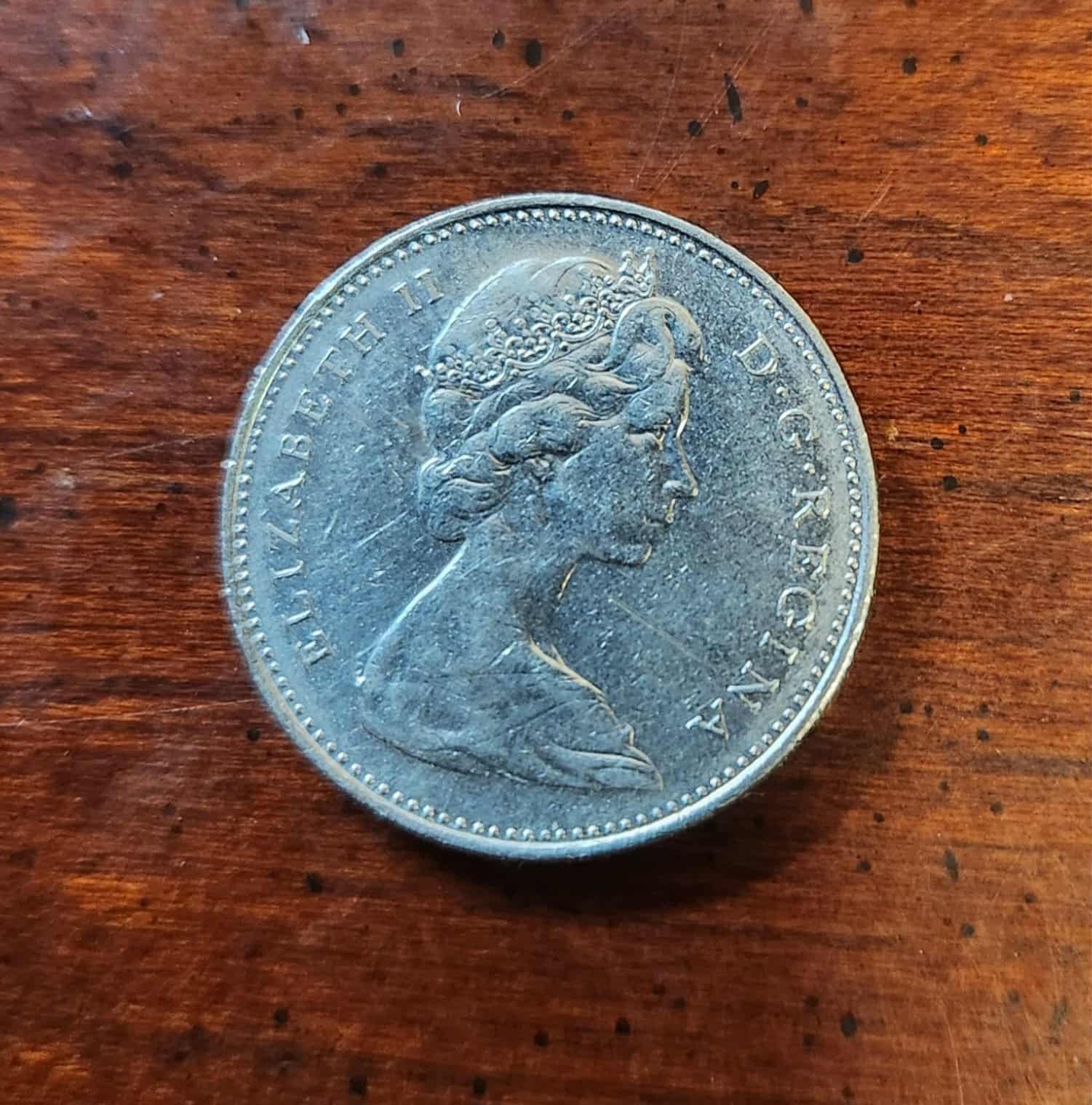 Canada 5 Cent Coin 1972 Queen Elizabeth II