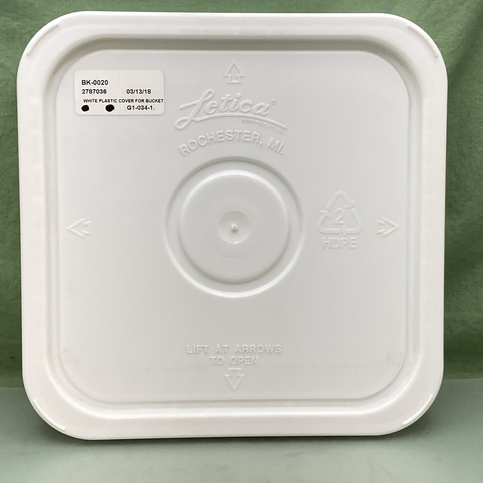 NEW REPLACES STOELTING BK-0020 Bucket Cover