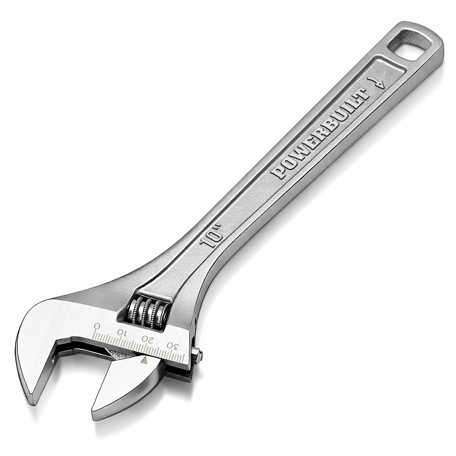Powerbuilt 10 Inch Wide Jaw Adjustable Wrench - 644042