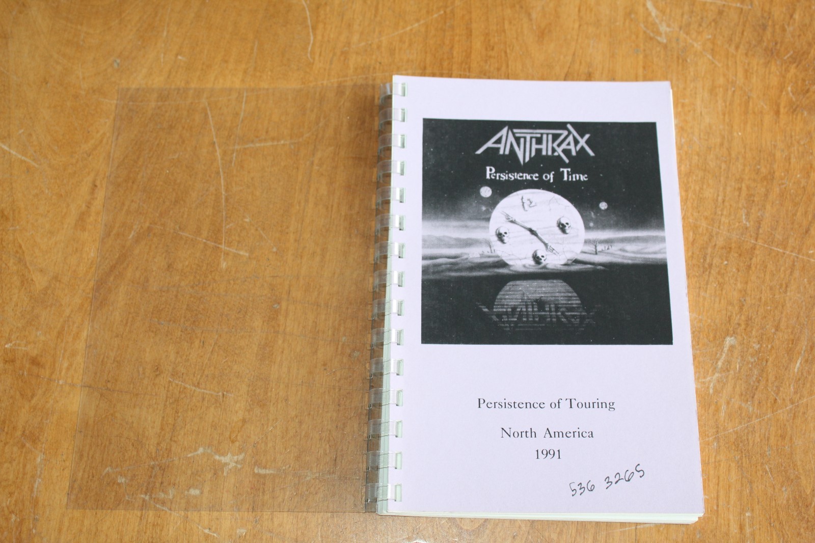 Anthrax - TOUR ITINERARY / North America 1991