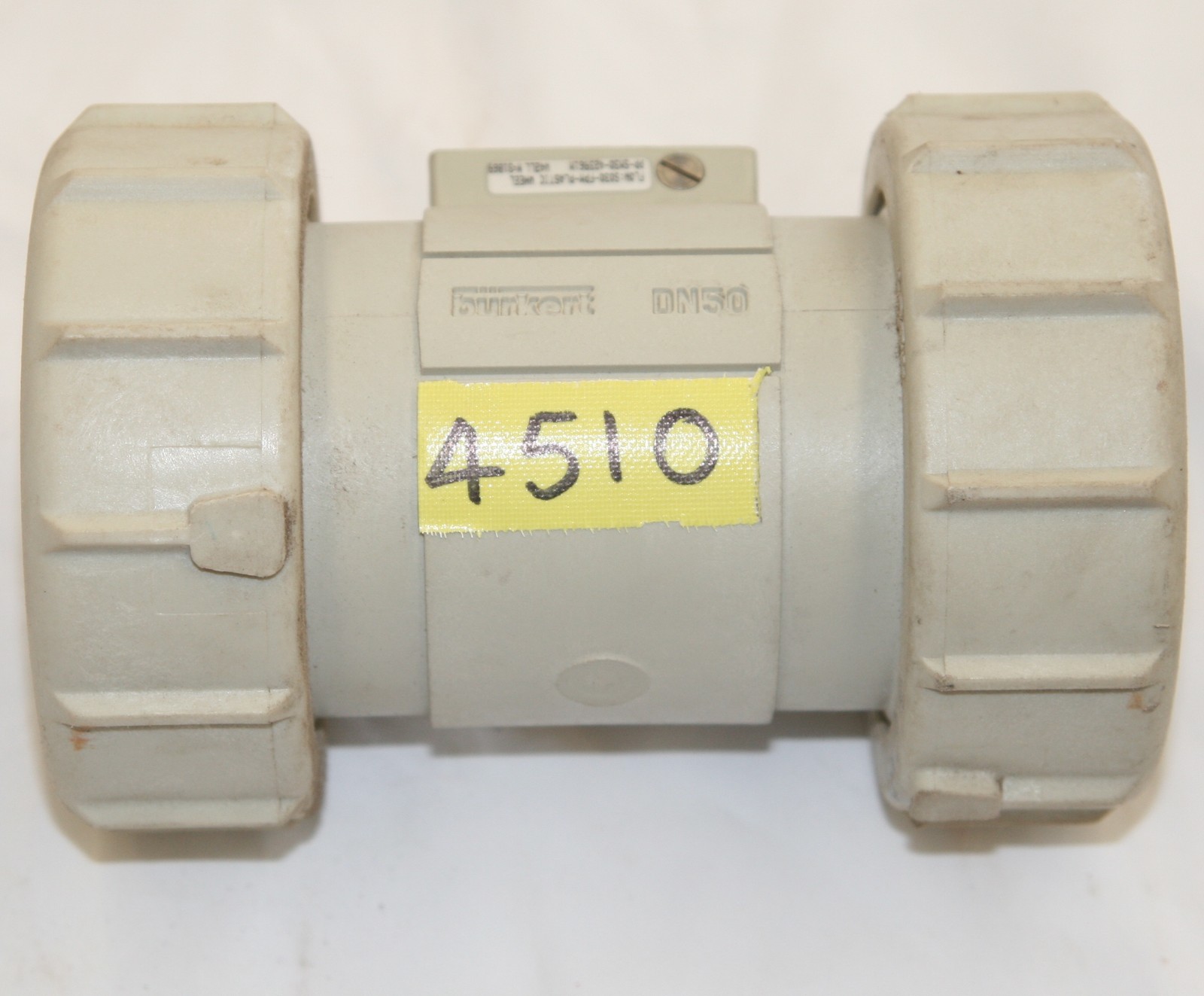 Burkert DN50 Flow Sensor S030-FPM-plastic wheel PP SM330-423961M W42LL N=31869