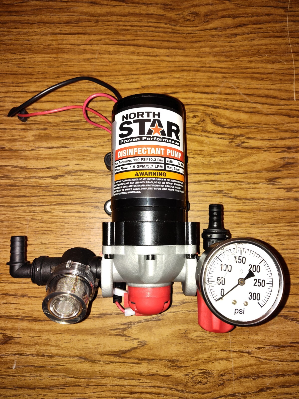 NorthStar 12V 150PSI 1.5 GPM  High Pressure Disinfectant Diaphragm Pump