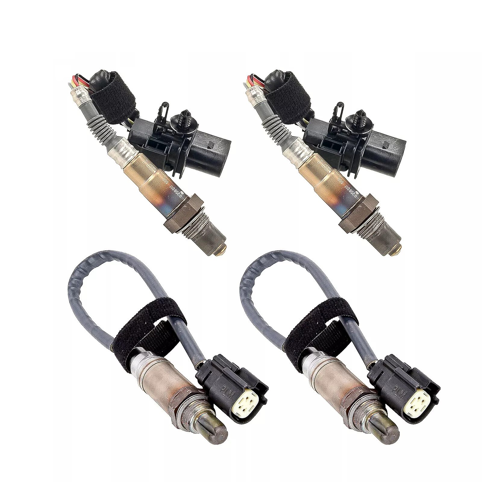 Set of 4 Oxygen O2 Sensors For 2012-2020 Ford F-250 F-350 Super Duty 6.2L V8