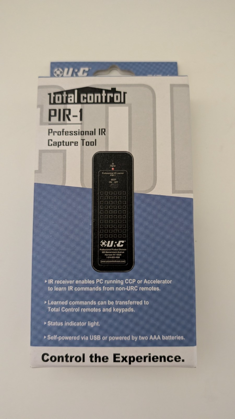 URC Total Control PIR-1 Professional IR Capture Tool New In Box