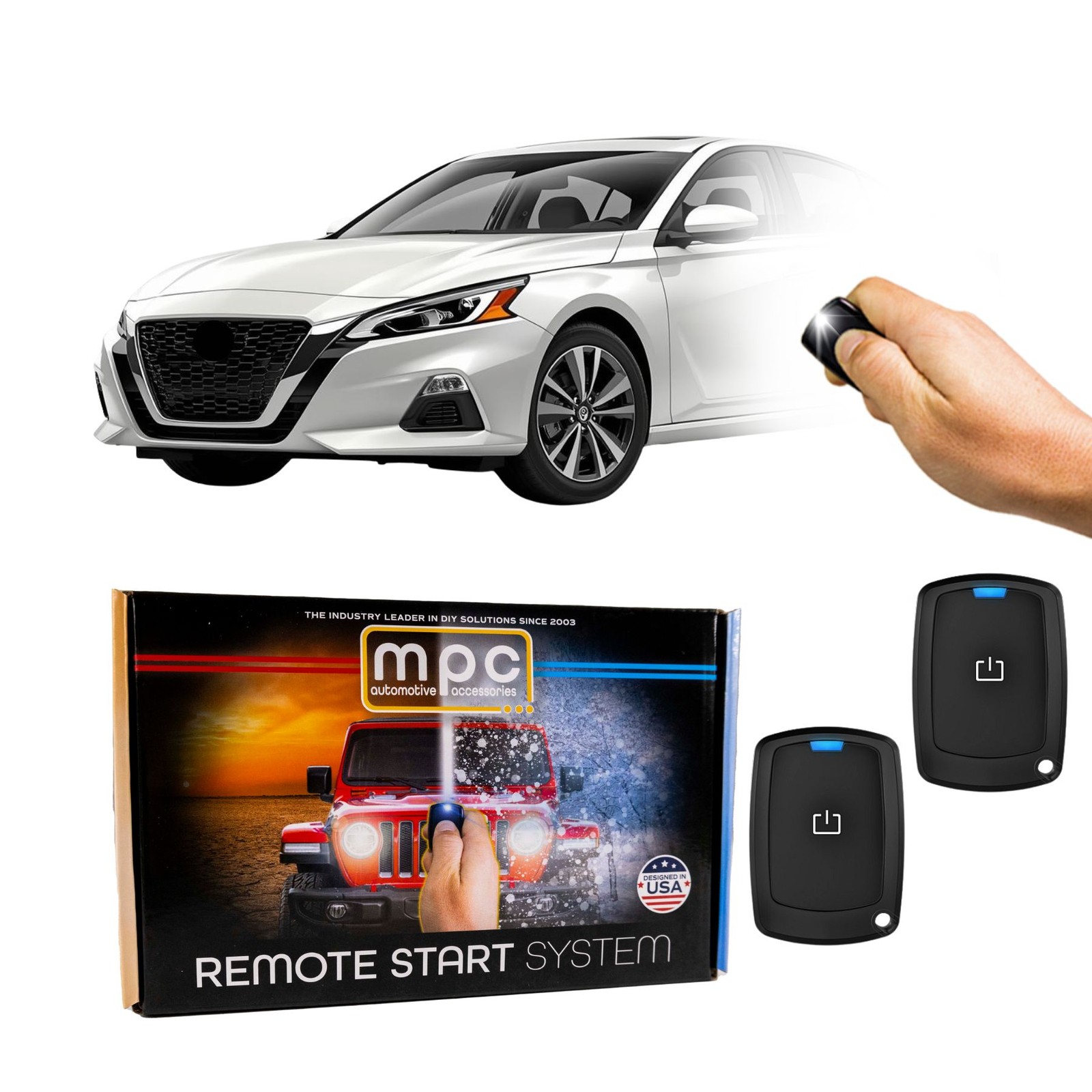 1-Button Remote Activated Remote Start Kit For 2019-2024 Nissan Altima