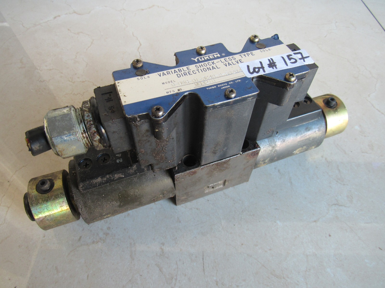 Yuken G-DSG-01-3C40-S-50292 Lot # 157 Listed by Greg