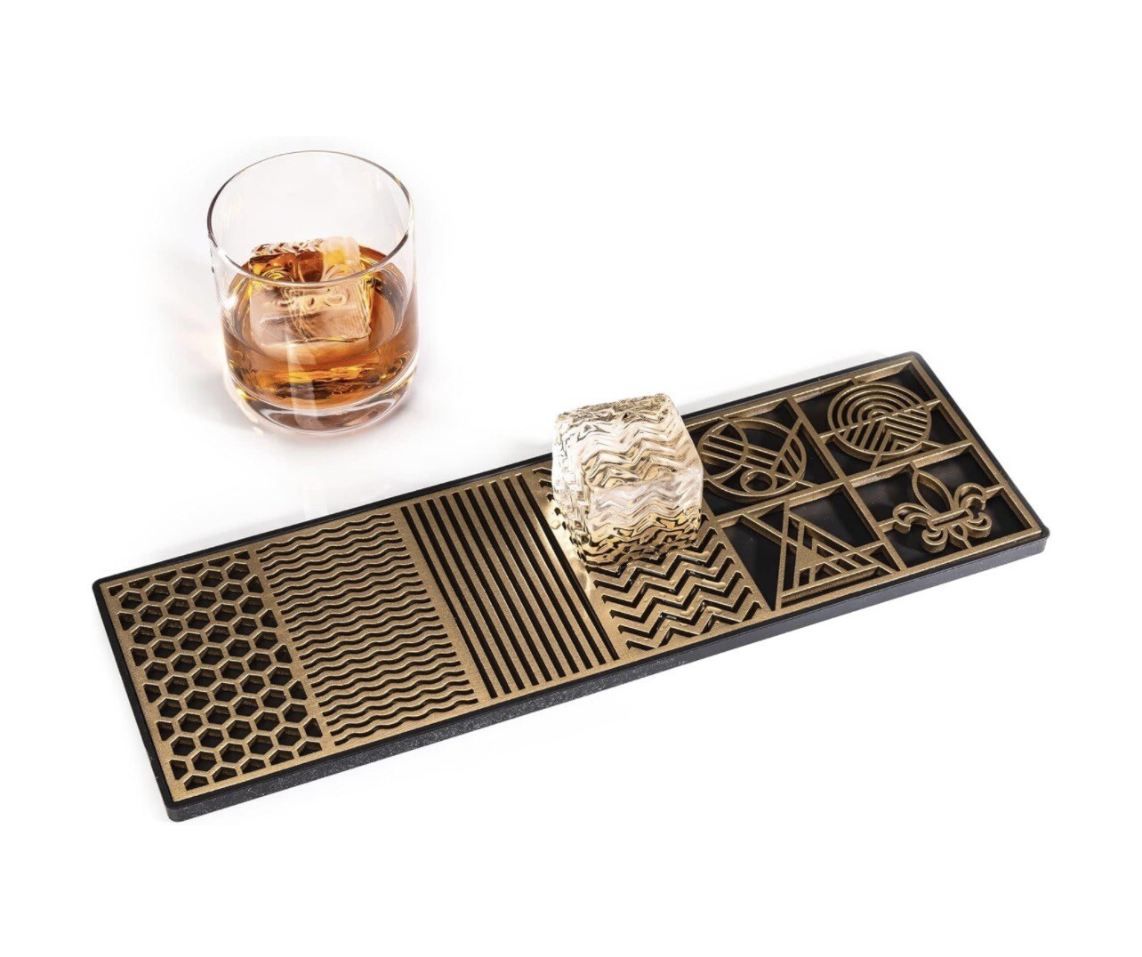 Ash Harbor ~ Ice Design Tray ~ Stamp Bartender Accessories Patterns ~ Sealed