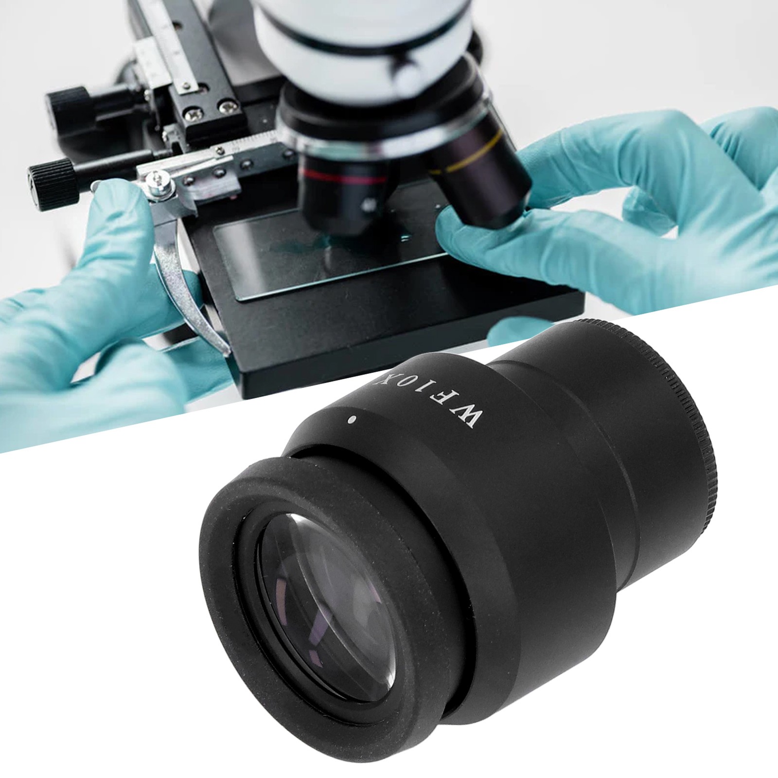 Microscope Eyepiece WF10X/22mm 30mm Interface High Eyepoint Eyepiece
