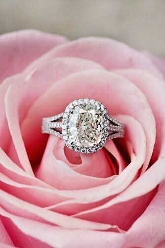 Cushion Cut 2.65Ct Diamond 14K White Gold Halo Engagement Ring Simulated Size 8